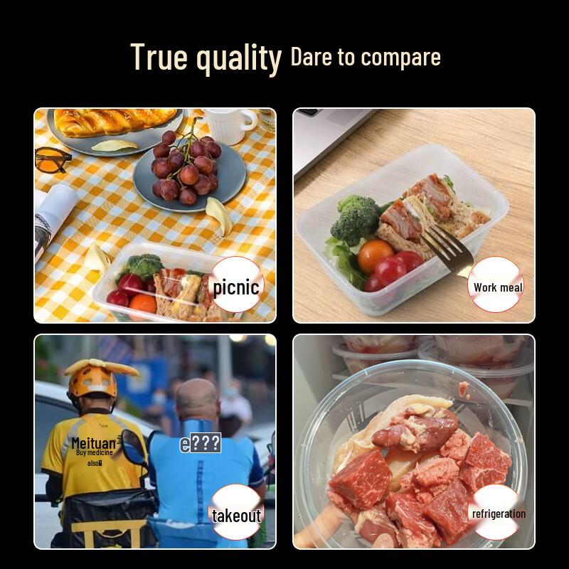 Alliance Disposable Thickened Plastic Food Container