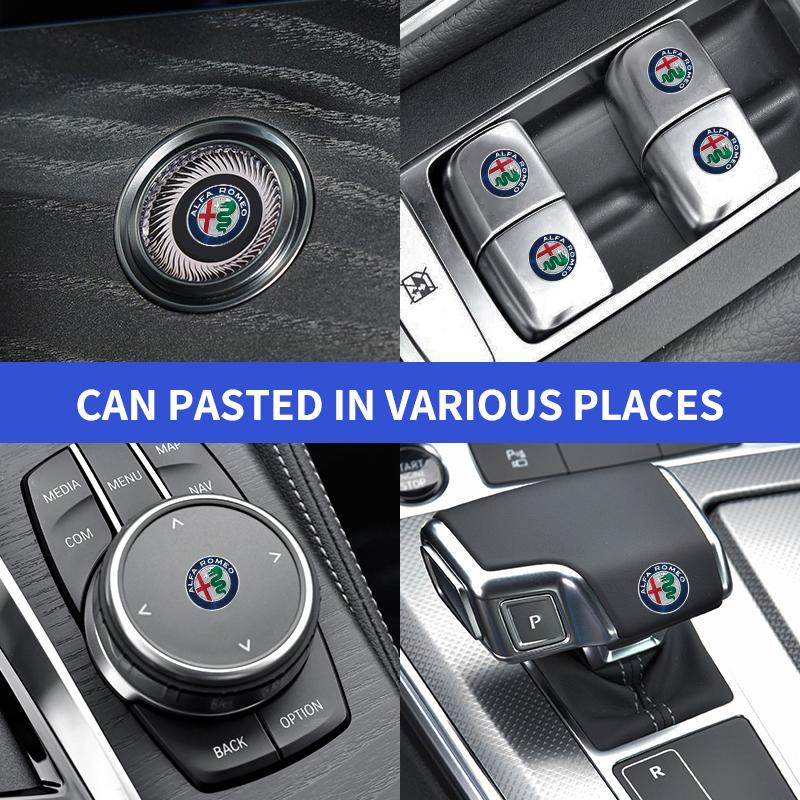 Metal Car Badge Emblem Sticker Decoration Car Accessories For Alfa Romeo 308