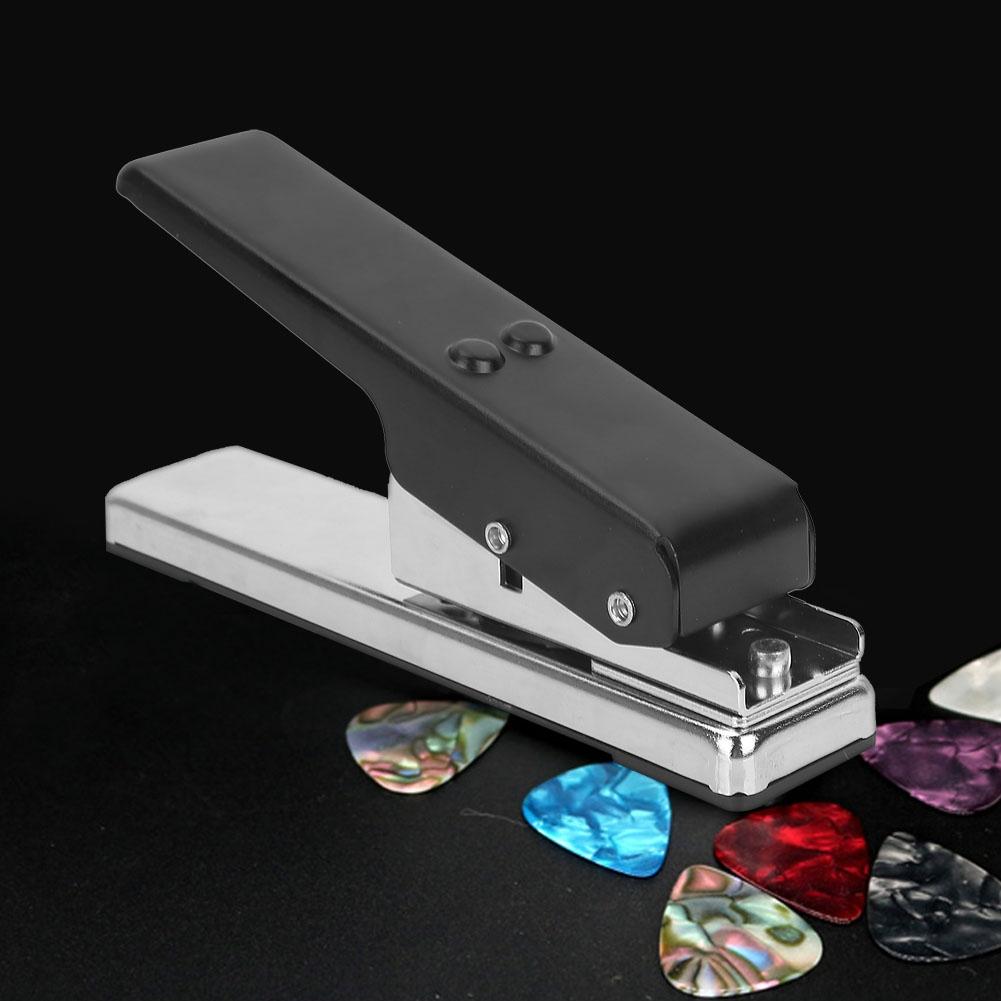 DIY Guitar Bass Plectrum Pick Maker Punch Tool with 2 Molds Metal Accessory