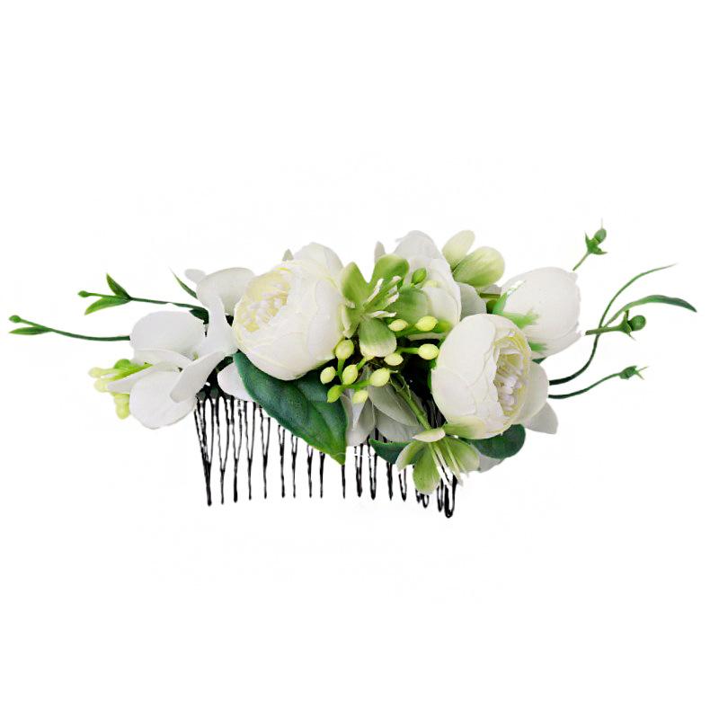 

BOHO Невеста Искусственный Цветок Гребень для Волос для Женщин Свадебная Тиара Украшения для Головы Головной Убор Заколка для Волос Аксессуары для Волос Ювелирные Изделия