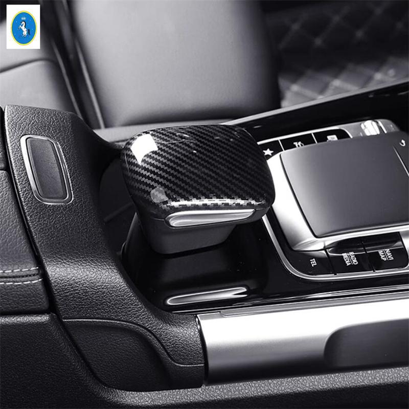 Gear Shift Head Knob Cover Trim Fit For Mercedes Benz W247 GLB200 GLB180 GLA200 EQB EQA  - 2024 Car ABS Accessories