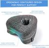 Memory Cotton Leg Pillow Hollow Heart Pregnancy Side Sleeper Sciatica Orthopedic Sciatica Back Hip Relief Pillow For Bed, Sofa