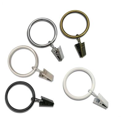 10Pcs Curtain Rings Clips High Quality Metal Curtain Hanging Ring with Clips Rustproof Clothes Clip Curtain Rings Buckles