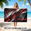 Skull Gothic Theme Soft Beach Towel Personalized Custom Name Text Towel Portable for Beach Pool Travel