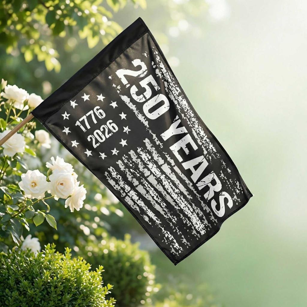 Dekorativní zahradní vlajka ke 250. výročí Spojených států