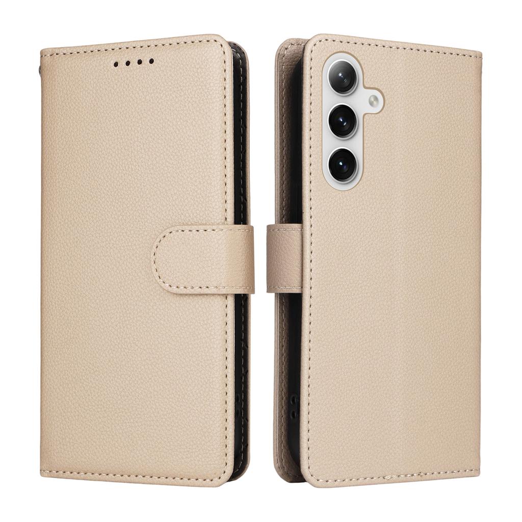 For Samsung Galaxy S24/Galaxy S25 Case RFID Blocking 3 Card Slots PU Leather Phone Cover with Wrist Strap