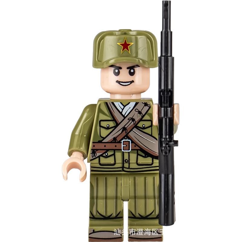 Ninja Warrior Superhero Doll With Weapon Single Building Block Assembly Toy
