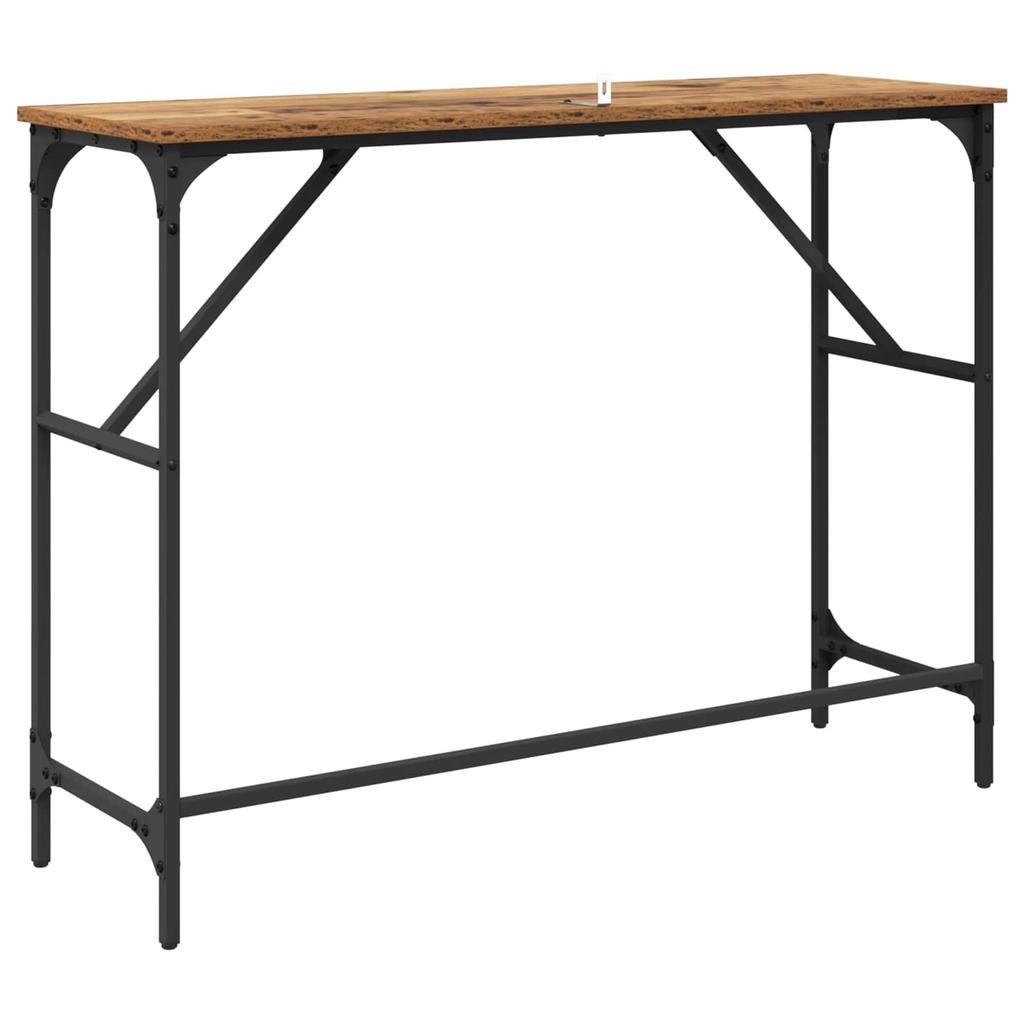 Console Table Reclaimed Wood Look 100 x 32 x 75 cm Engineered Wood