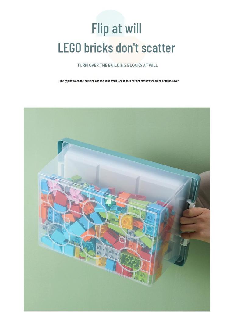 Children's Magnetic Tile Storage Box for Building Blocks & Programming Schools