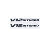 3D Letters S63 S65 V12 Biturbo V8Biturbo 4matic+ ABS Emblem for Mercedes Benz W222 W223 Car Fender Trunk Logo Sticker AA1