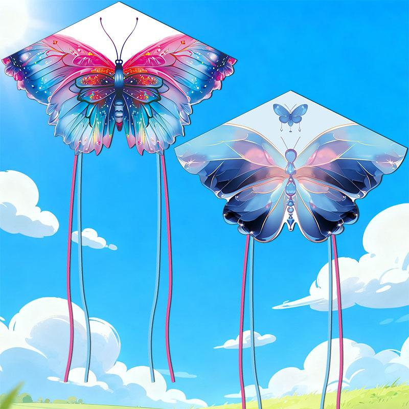 Beautiful Butterfly Kite For Kids Adults Large Kite With Long Tail Easy To Fly For Outdoor Beach Park Activities