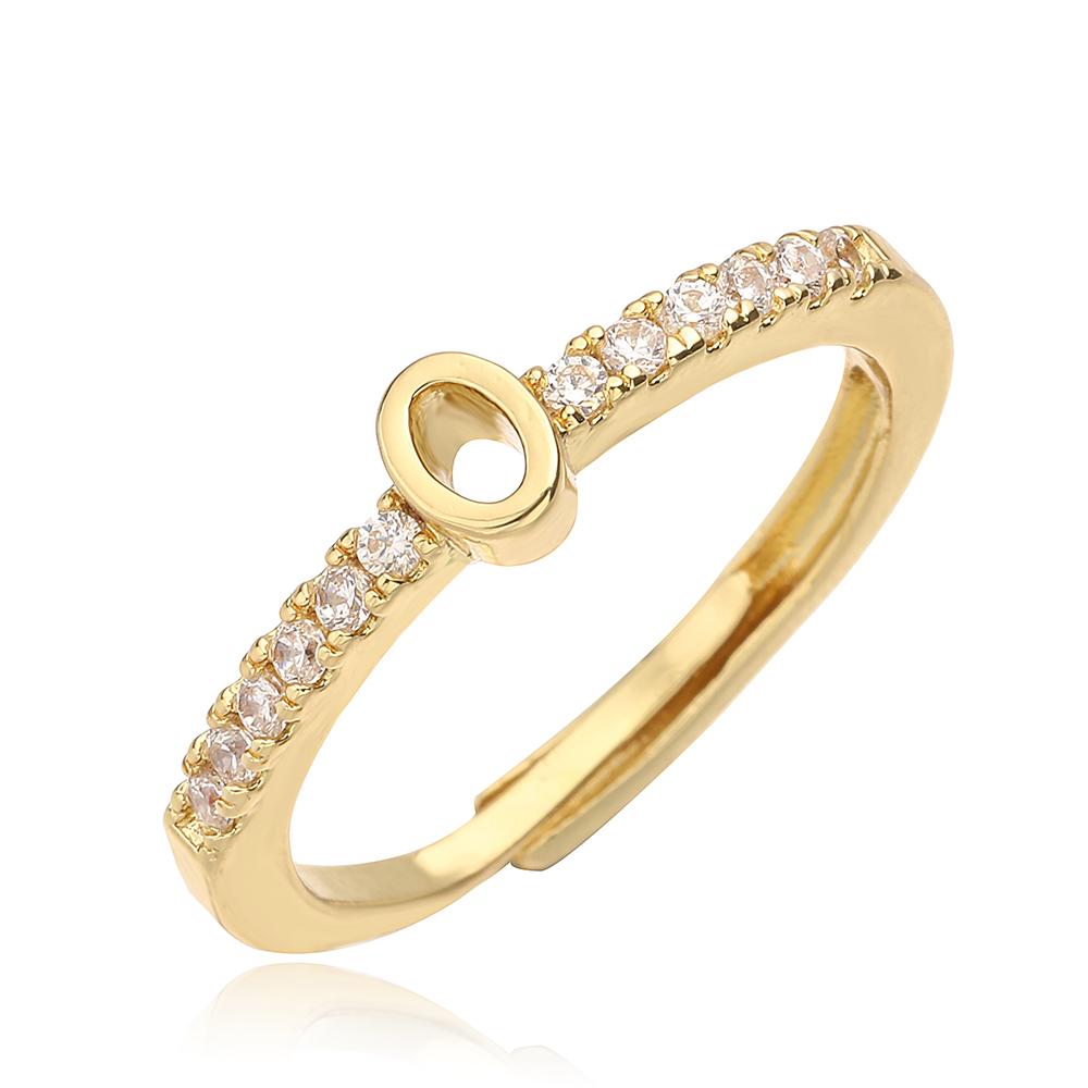 

HECHENG,Initial Ring For Men DIY Letter Number Paved Baguette Cubic Zircon Square Cluster Ring Hip Hop Zircon
