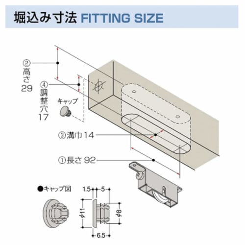 Kaken Sales Adjustable Door Roller P4-V4