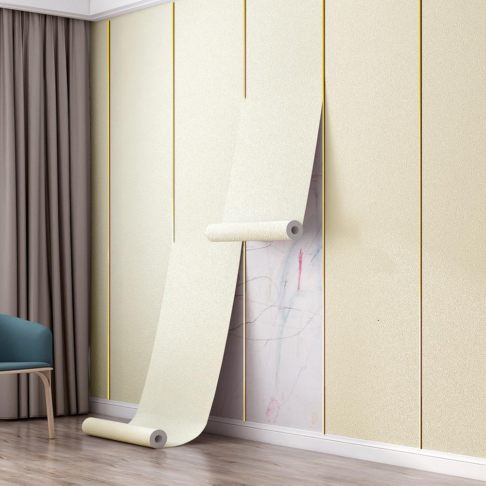 XPE Foaming Wallpaper Household Self-adhesive Moisture-proof Wall Stickers Living Room Background Wall Decoration Wallpaper (Light Beige,50x280cm) светло-бежевый