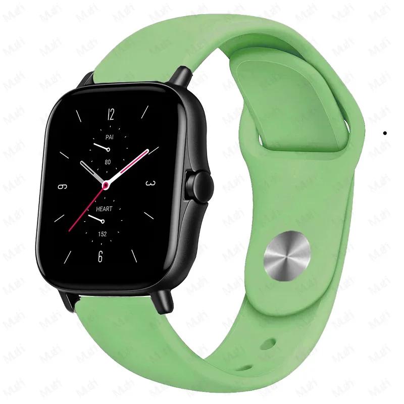 Silicone band For Amazfit GTS 4/3/2/2e/GTS2 Mini/GTR 42mm/47mm/GTR 3/3 Pro/2/2e/4 Sport 22-20mm Watch Bracelet Amazfit bip strap