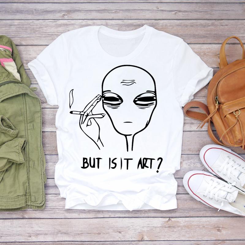 2023 Womens T-Shirt Dream Feather Graphic Fashion Print Women Harajuku Top Female Tshirt Oversize White Short Clothes