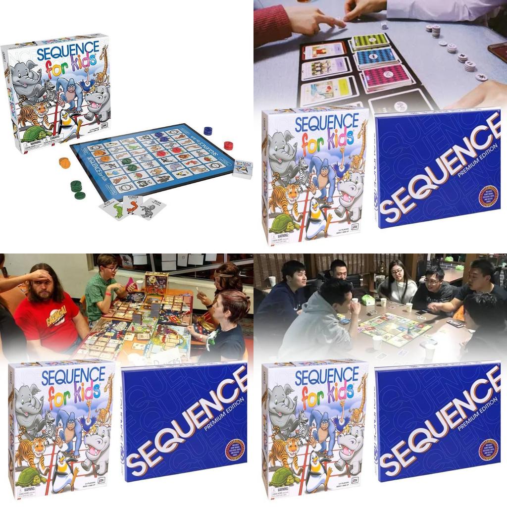 Fun And Engaging Sequence Game Classic Board Game For Family And Friends Gatherings