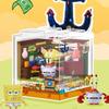 Spongebob Pineapple House Building Blocks Creative Puzzle Handmade Assembled Restaurant Trendy Toy Model Ornament Gift