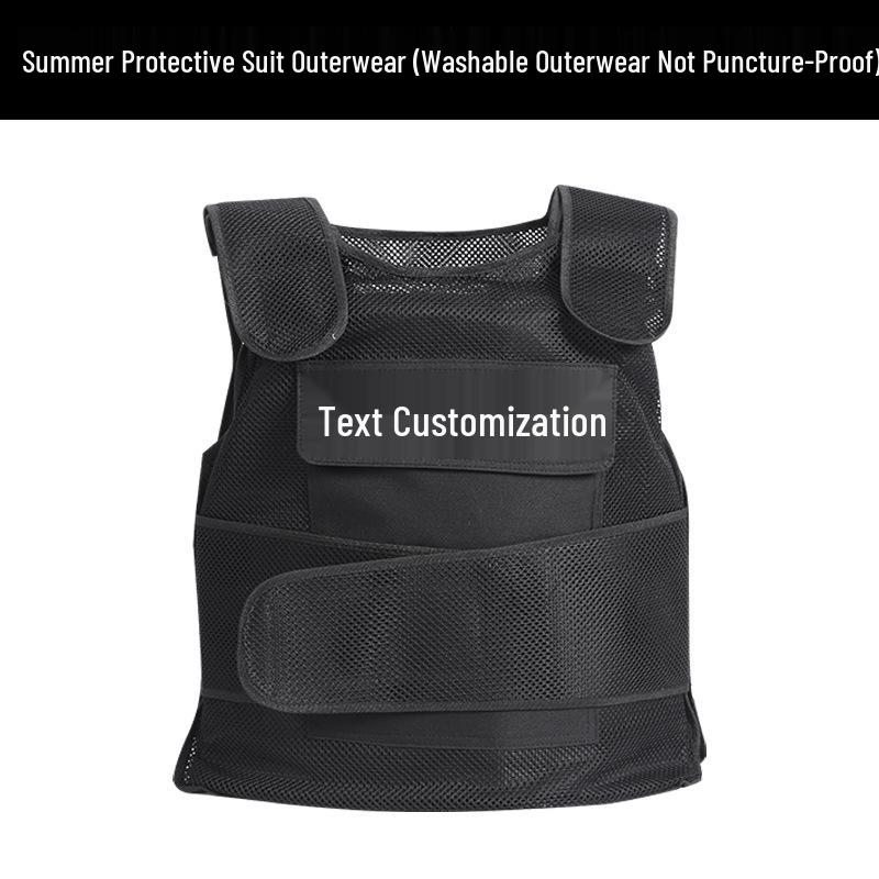 Stab-Proof Security Vest - Durable Protective Wear for Duty Guards