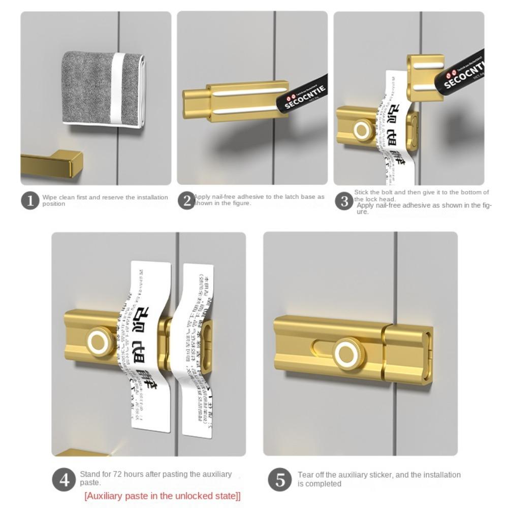 Anti-theft Security Bolt Latch Aluminum Alloy Spring Latches New Door Latch  Kitchen