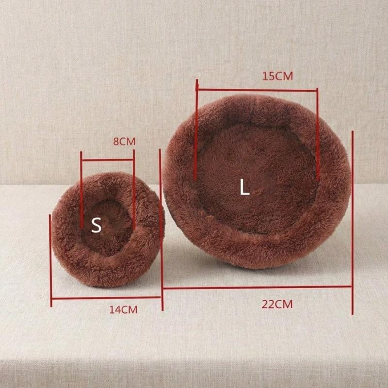 1pc Super Soft Plush Pet Bed - Cozy Warm Hamster Sleeping Nest, with Non-Slip Bottom and Insulation Pad