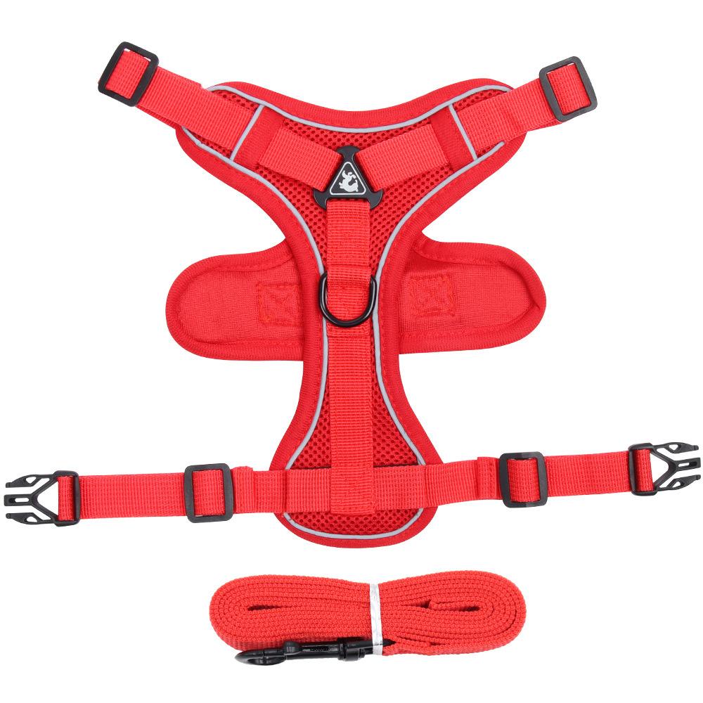 Leash Vest- Pet Chest Reflective Breathable -breakaway Small Leash