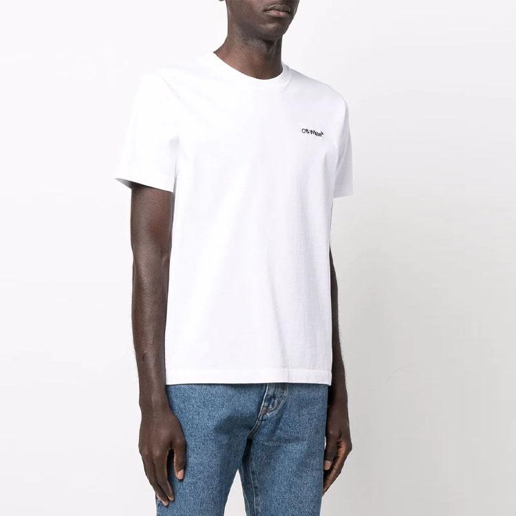 Off-White For All Slim Fit T-shirt White Men Streetwear OMAA027C99JER0090110