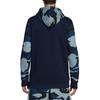 adidas Originals Camo Print Patchwork Hooded Sweatshirt Men Tops Blue DV2064