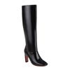 Fashion 2025 Plus Size 34-43 Square Toe Women Boots Hight Heels Knee-High Boots Ladies Shoes Simple Winter Boats Black Yellow Green Red