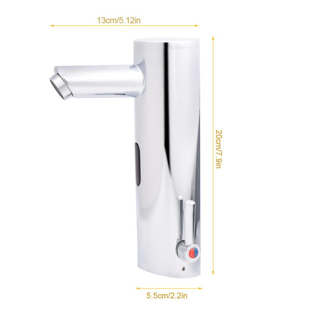 Battery Power Automatic Sensor Faucet Hot Cold Water Mixer Tap for Bathroom Basin Kitchen Sink
