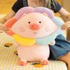 Cute Rainbow Pig Plush Toy Doll Soft Bed Companion Stuffed Animal Pillow Gift
