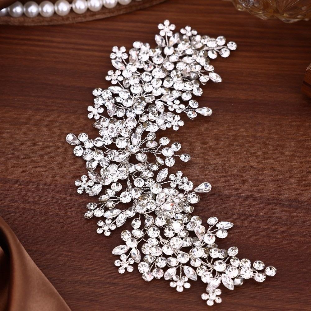 Zinc Zinc Alloy Base Bridal Headbands Sparkling Hair Accessories Vintage Wedding Tiaras Bridesmaid Accessory