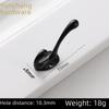 Retro Alloy Bathroom Wall Hook, Antique Single Garment Hook, 55x43mm.