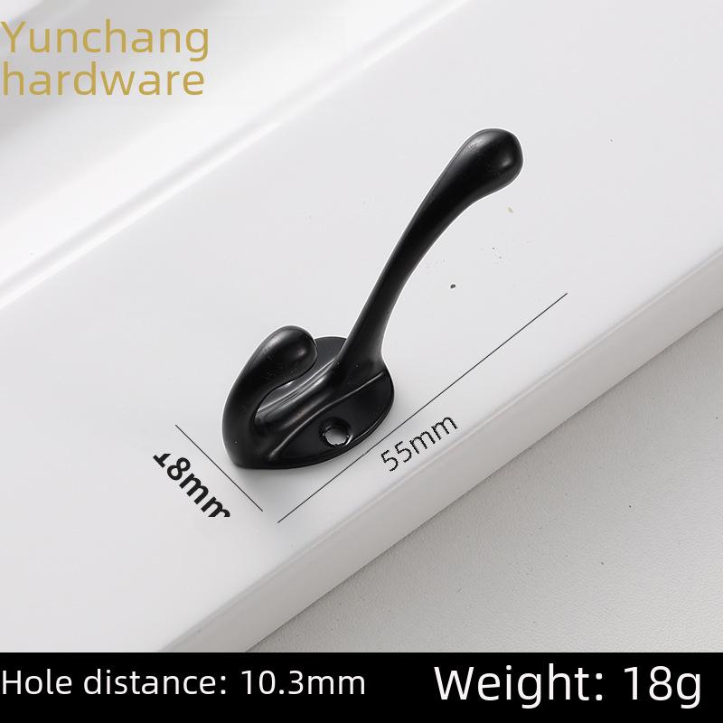 Retro Alloy Bathroom Wall Hook, Antique Single Garment Hook, 55x43mm.