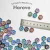 Perline di fiori Harovo, mix di perline, perline antiche, perline acriliche, perline decorative, perline, artigianato, braccialetti, orecchini, accessori, parti, 100 pezzi, colori misti x