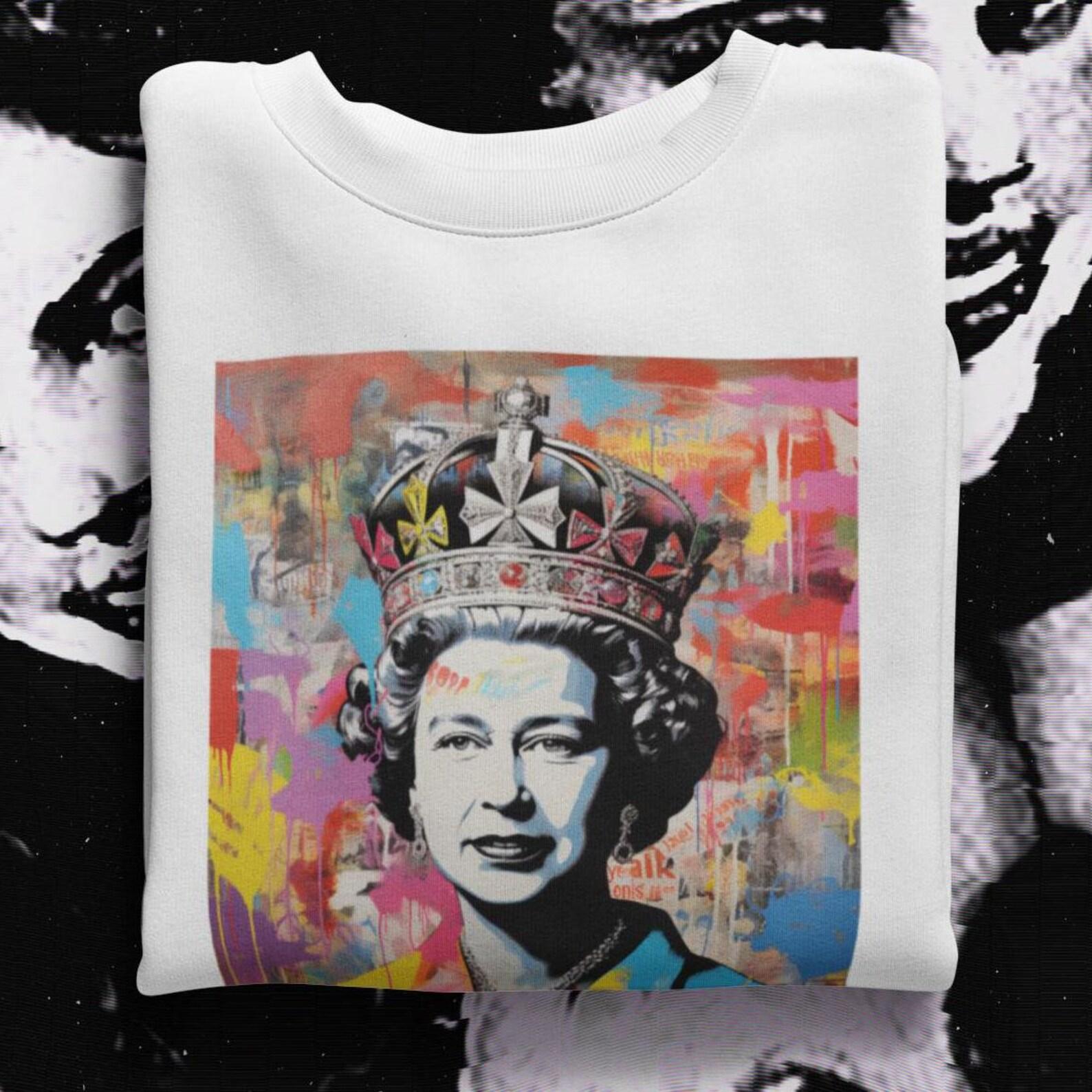 Pop Art Queen T-Shirt: Bold Graphic Design, Unisex Street Style 3XL