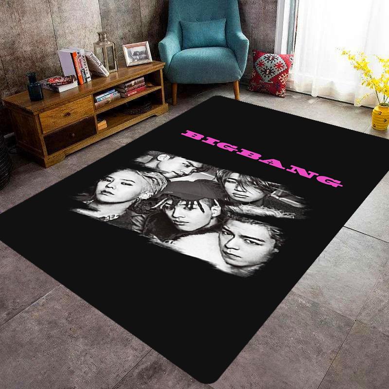 Big Bang: Icons Music Carpet Printing Floor Mats Room Dormitory Decoration Protective Pad