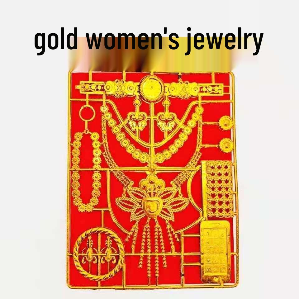 Sacrificial Qingming Festival Joss Paper: Ladies' Gold Jewelry & Paper Money for Tomb Sweeping