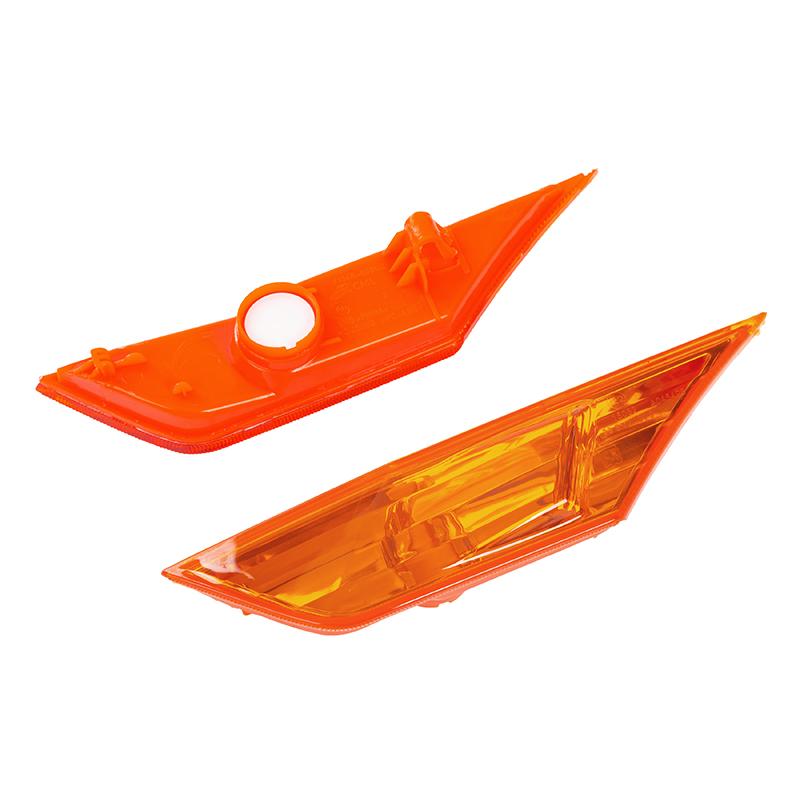1 Pair Lens Front Bumper Side Marker Light Lamp Housing Fit for Honda for Civic 2016-2021 Sedan Coupe Hatchback Car Replacement Auto Parts