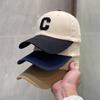 Female Letter Color Blocked Duck Tongue Hat for Spring and Summer Fashionable Couple Baseball Cap for Men