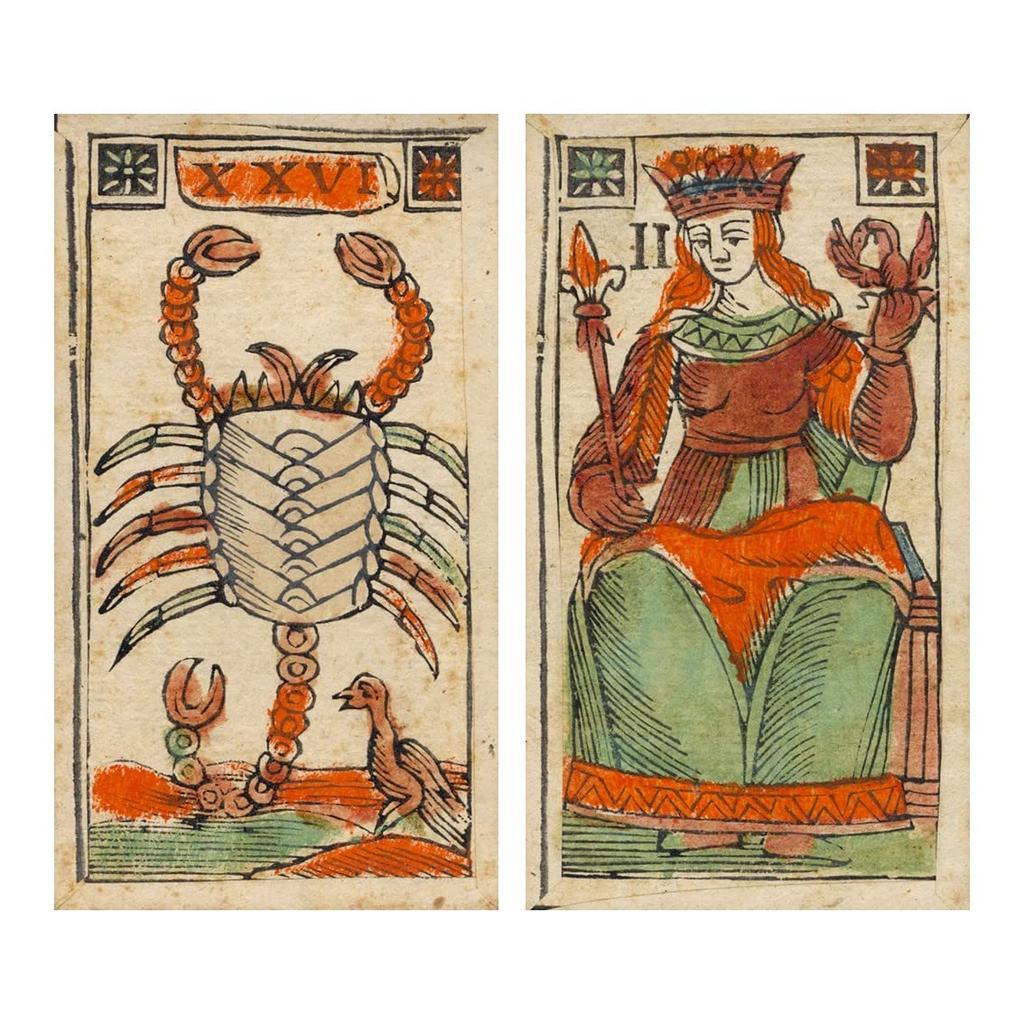 Kancharo Tarot Card Set Al Cigno Bologna 1775 Includes a Japanese Tarot Card Basic Instruction Manual and Pouch 97-Card [Minchiate - CA. (Limited