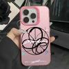 Cyber Symbol Gradient Phone Case for iPhone 17 16 15 14 13 12 11 16E Series Pro Max Plus Double Layer Protection