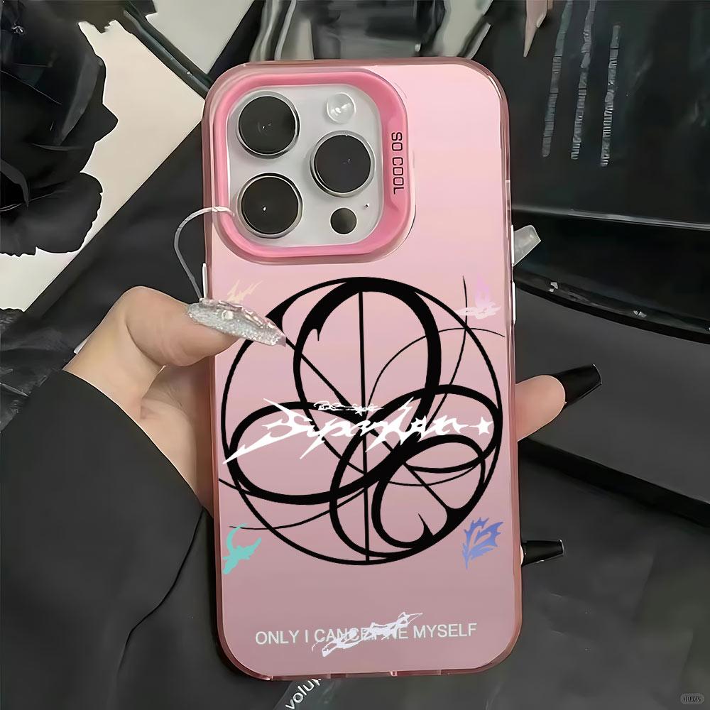 Cyber Symbol Gradient Phone Case for iPhone 17 16 15 14 13 12 11 16E Series Pro Max Plus Double Layer Protection