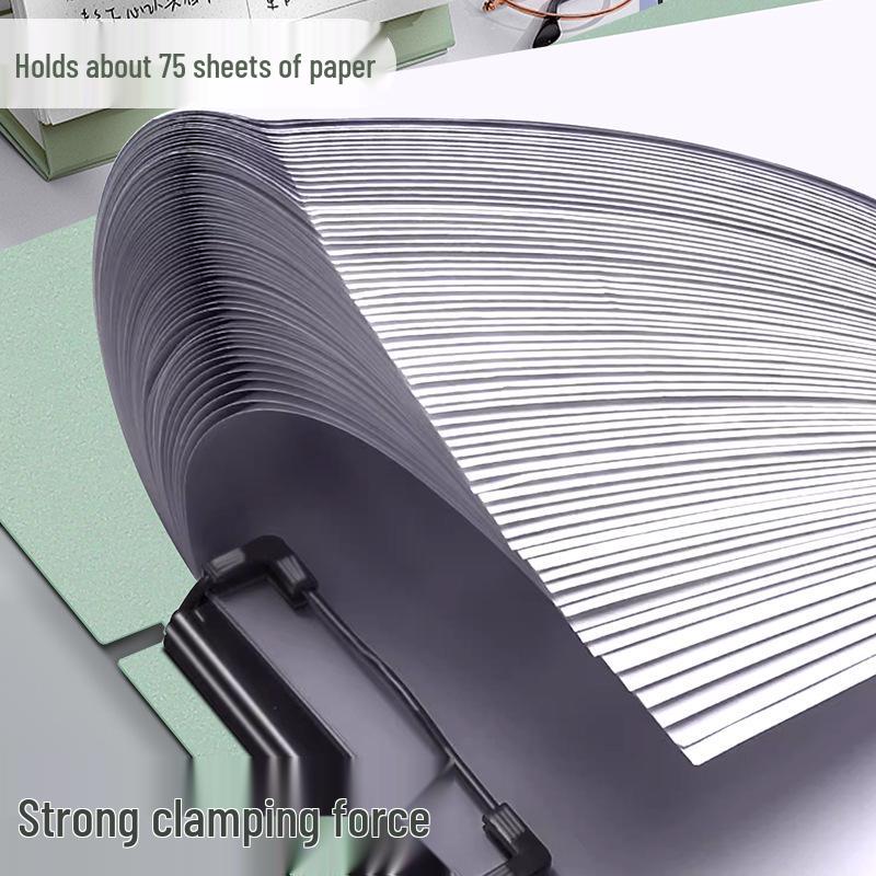 Durable A4 Vertical Clipboard with Writing Pad and Thickened Clips