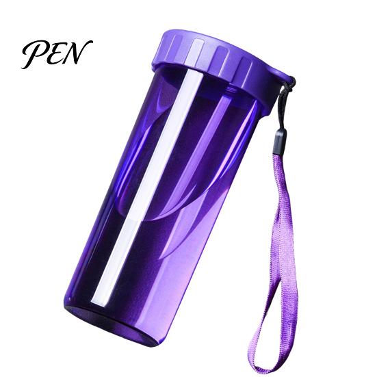 Hot Cold Drink Beverage Container Transparent Water Cup, Portable Plastic Bottle, with Strap Bottle Handle, Clear Heat-resistant Drinkware, for School