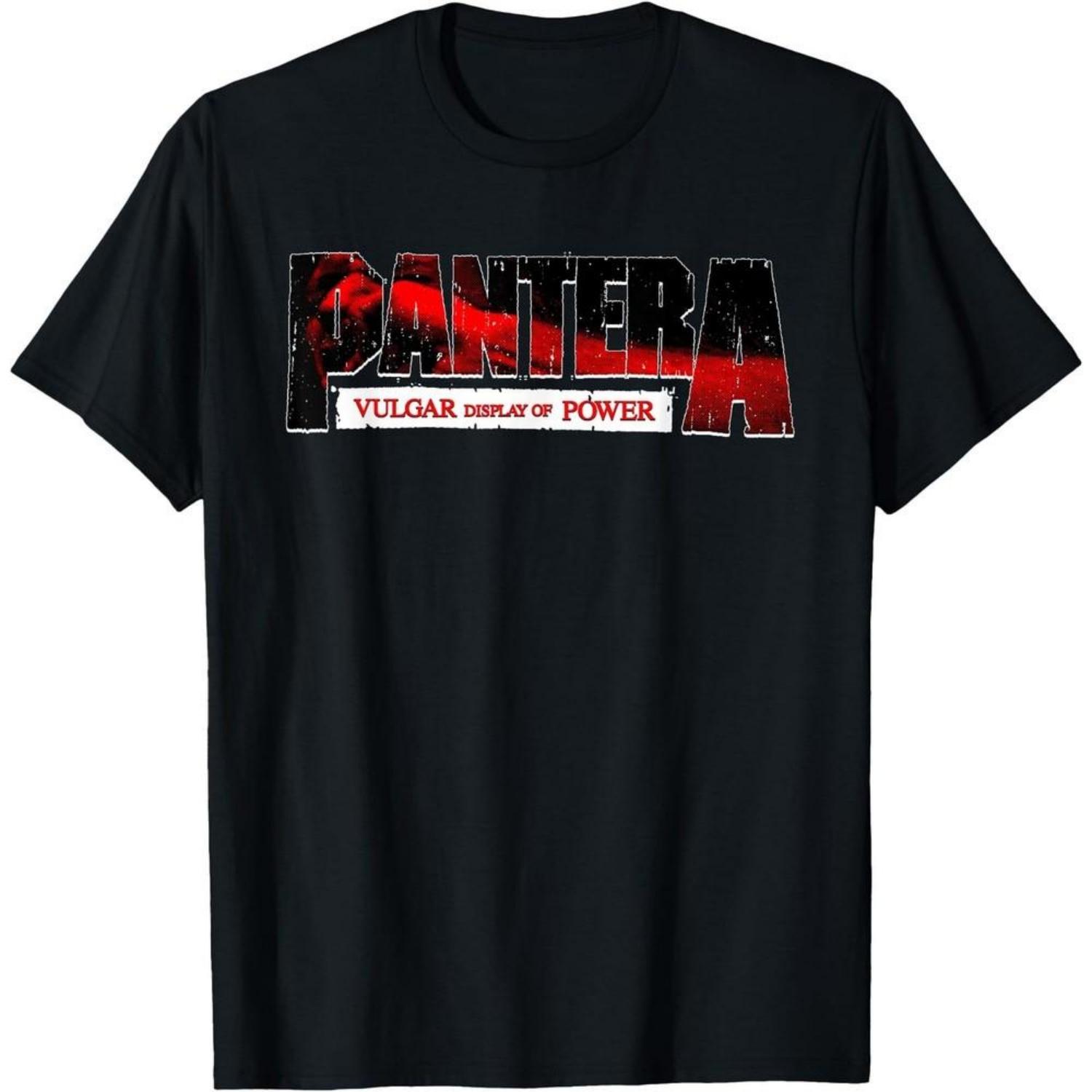 

Pantera Hard Rock Metal T-Shirt Vulgar Display Of Power Shirt Gift for Fans Unisex T-Shirt S чёрный