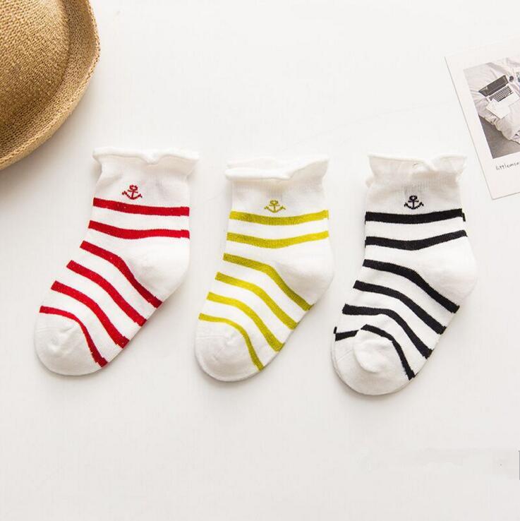 1 pár dětských ponožek pantoflíčků pro holčičky a chlapečky, novorozenecké doplňky, protiskluzové, pro děti a batolata, dárek, kojenecké potřeby, dětské oblečení s korunou a kotvou
