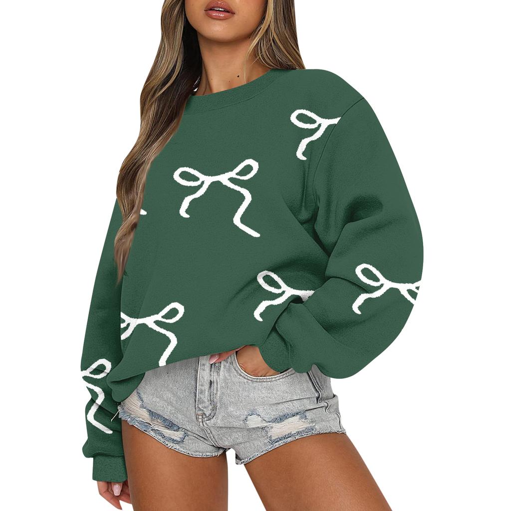 Women  Tops Women's Long Sleeve Sweatshirt Casual Crewneck Loose Fit Pollover Fleece Tops
