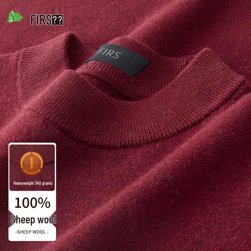 

FIRS Men s 100% Merino Wool Semi-High Neck Sweater XL 180/96A