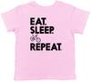 Eat Sleep Cycling Repeat Childrens Kids T-Shirt Boys Girls